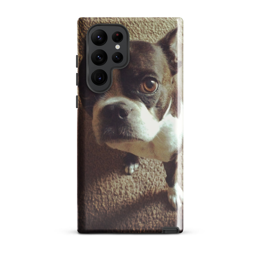 Custom Boston Terrier Dog Tough Phone Case For Samsung