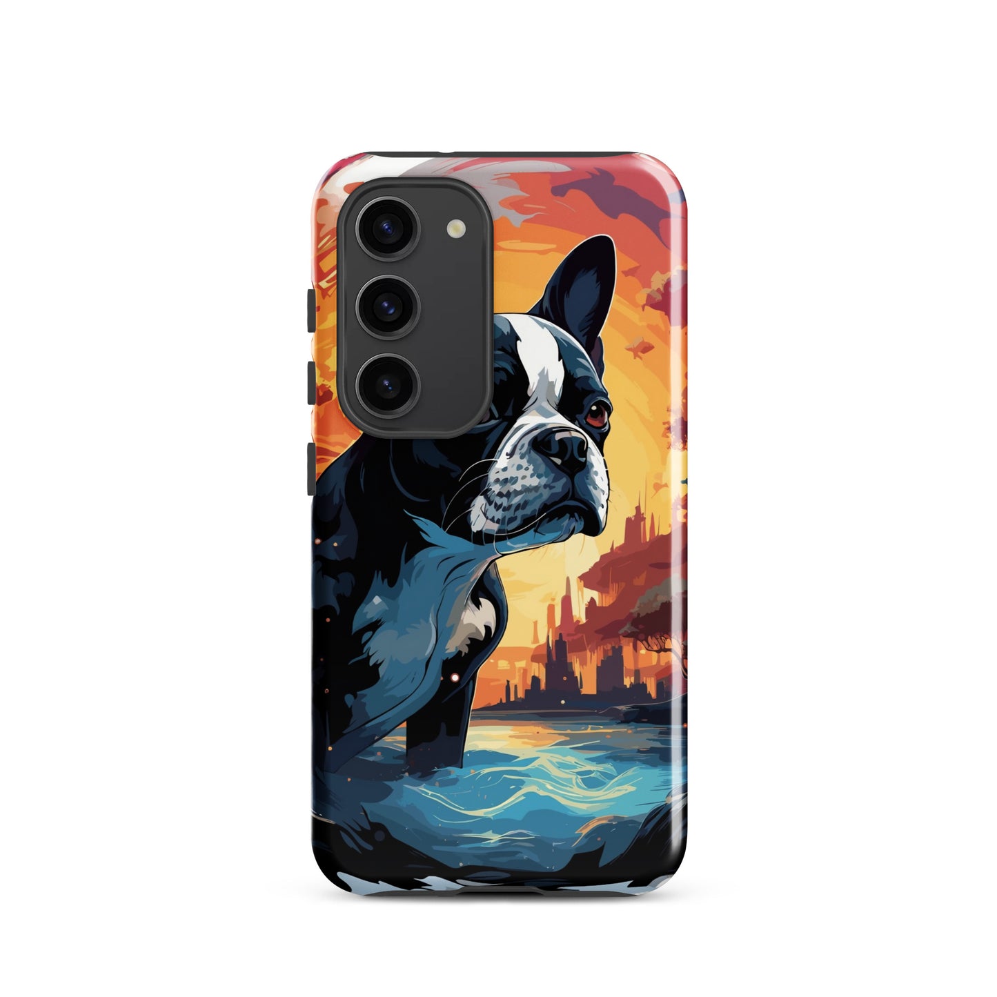 Artistic Representation Of A Boston Terrier In A Surreal Place Tough case for Samsung
