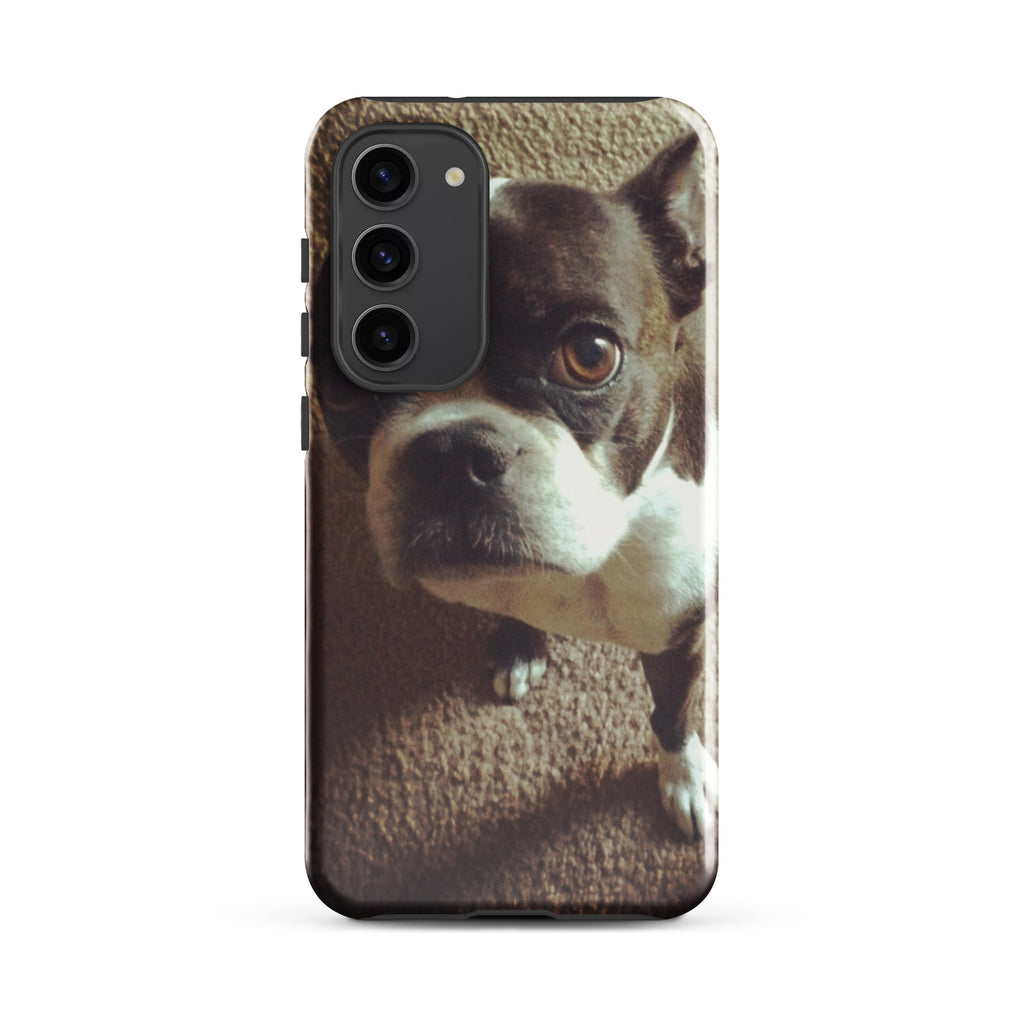 Custom Boston Terrier Dog Tough Phone Case For Samsung