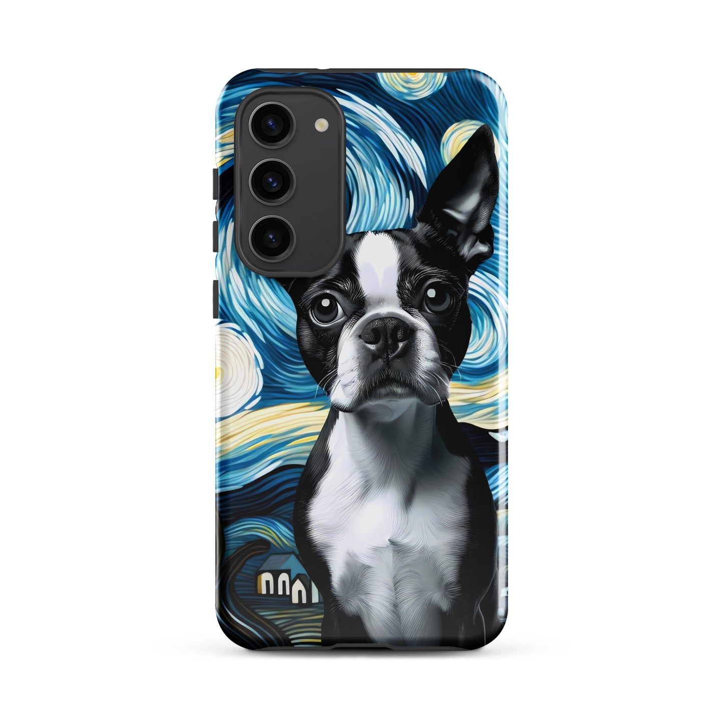 Starry Night - Boston Terrier Dog Tough case for Samsung