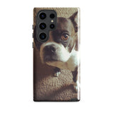 Custom Boston Terrier Dog Tough Phone Case For Samsung