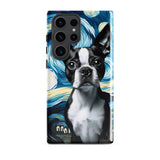 Starry Night - Boston Terrier Dog Tough case for Samsung