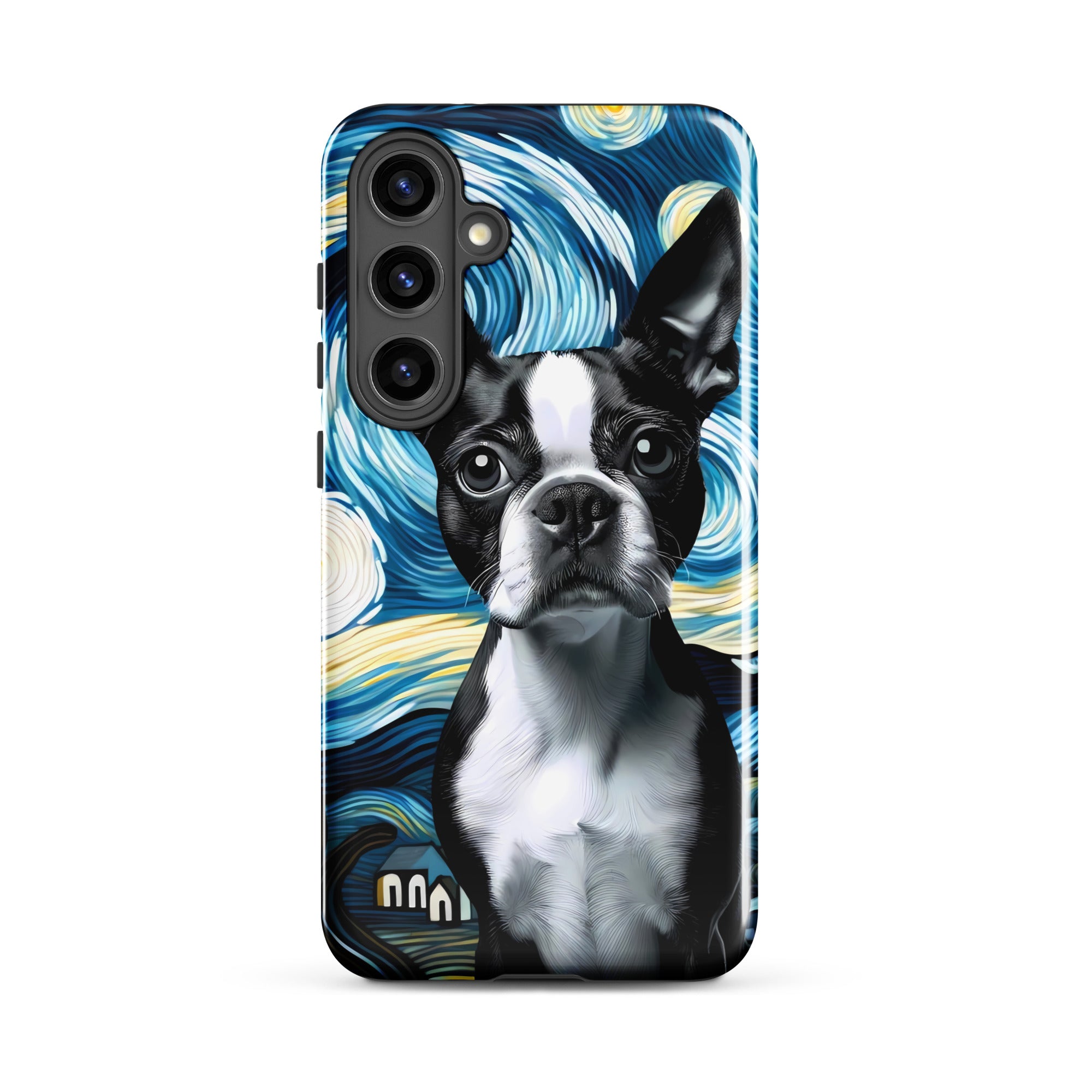 Starry Night - Boston Terrier Dog Tough case for Samsung