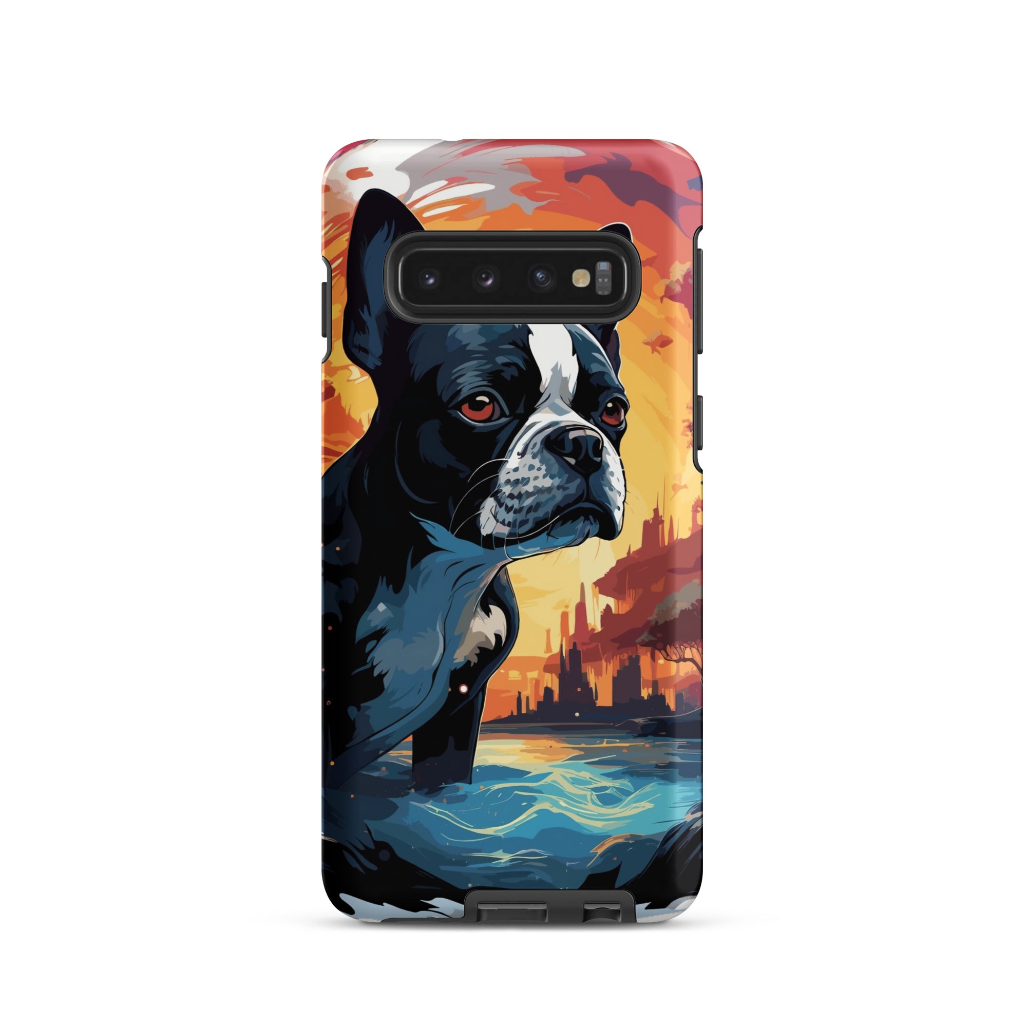 Artistic Representation Of A Boston Terrier In A Surreal Place Tough case for Samsung