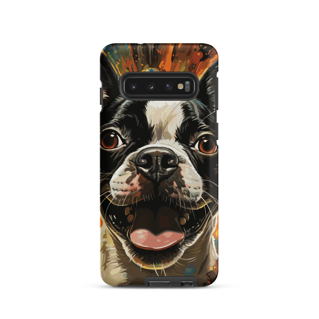 Zoomies Excitement Boston Terrier Dog Tough case for Samsung