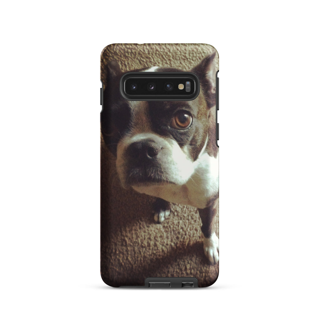 Custom Boston Terrier Dog Tough Phone Case For Samsung