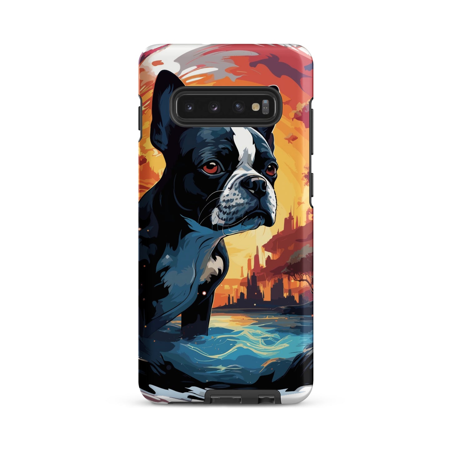Artistic Representation Of A Boston Terrier In A Surreal Place Tough case for Samsung