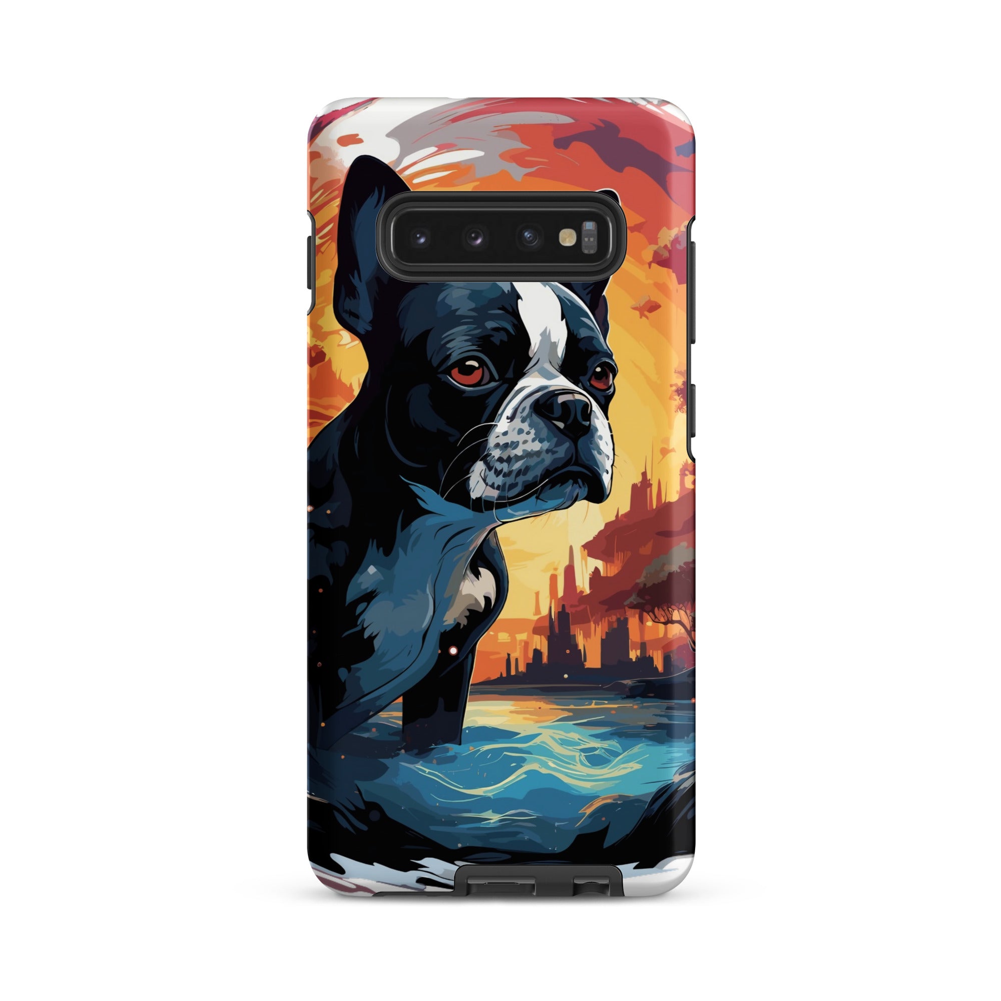 Artistic Representation Of A Boston Terrier In A Surreal Place Tough case for Samsung