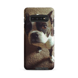 Custom Boston Terrier Dog Tough Phone Case For Samsung