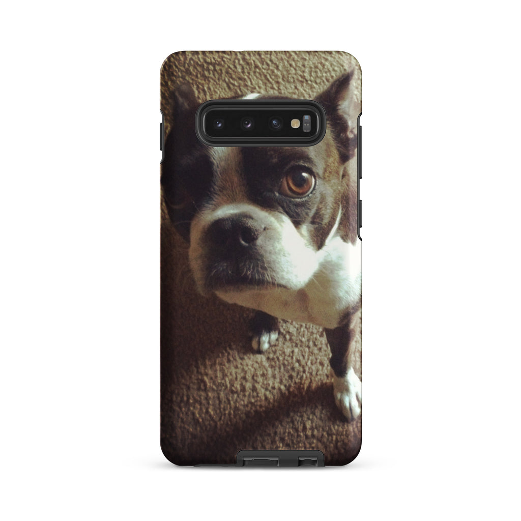 Custom Boston Terrier Dog Tough Phone Case For Samsung