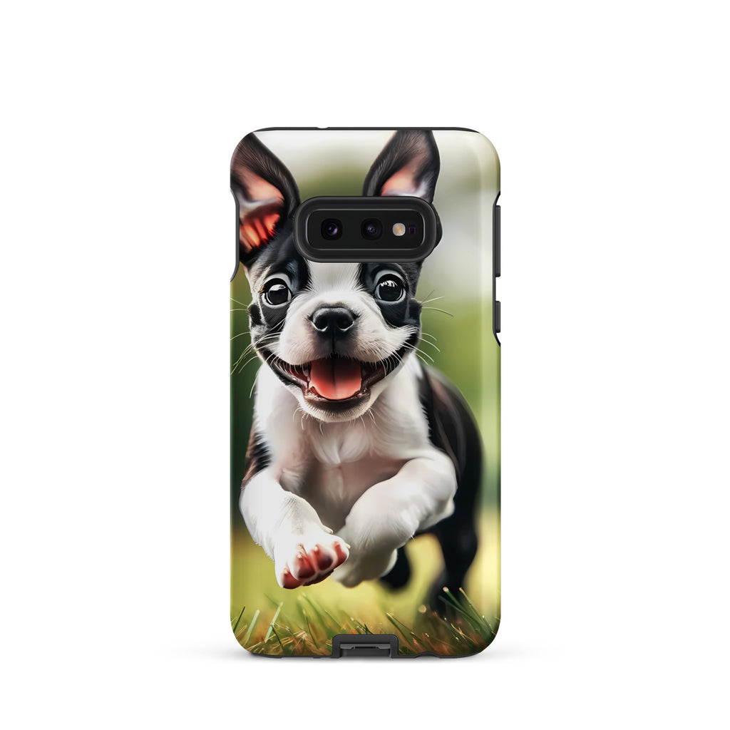 Playful Boston Terrier Puppy Tough case for Samsung