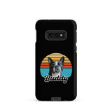 Custom Dog Sunset Vintage Retro Style Tough case for Samsung . Matte Samsung Galaxy S10e