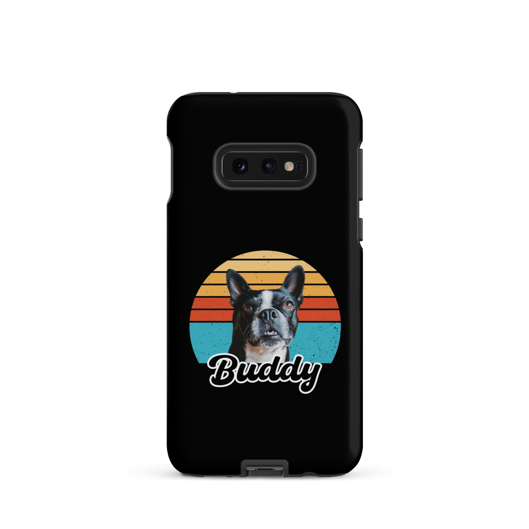 Custom Dog Sunset Vintage Retro Style Tough case for Samsung . Matte Samsung Galaxy S10e