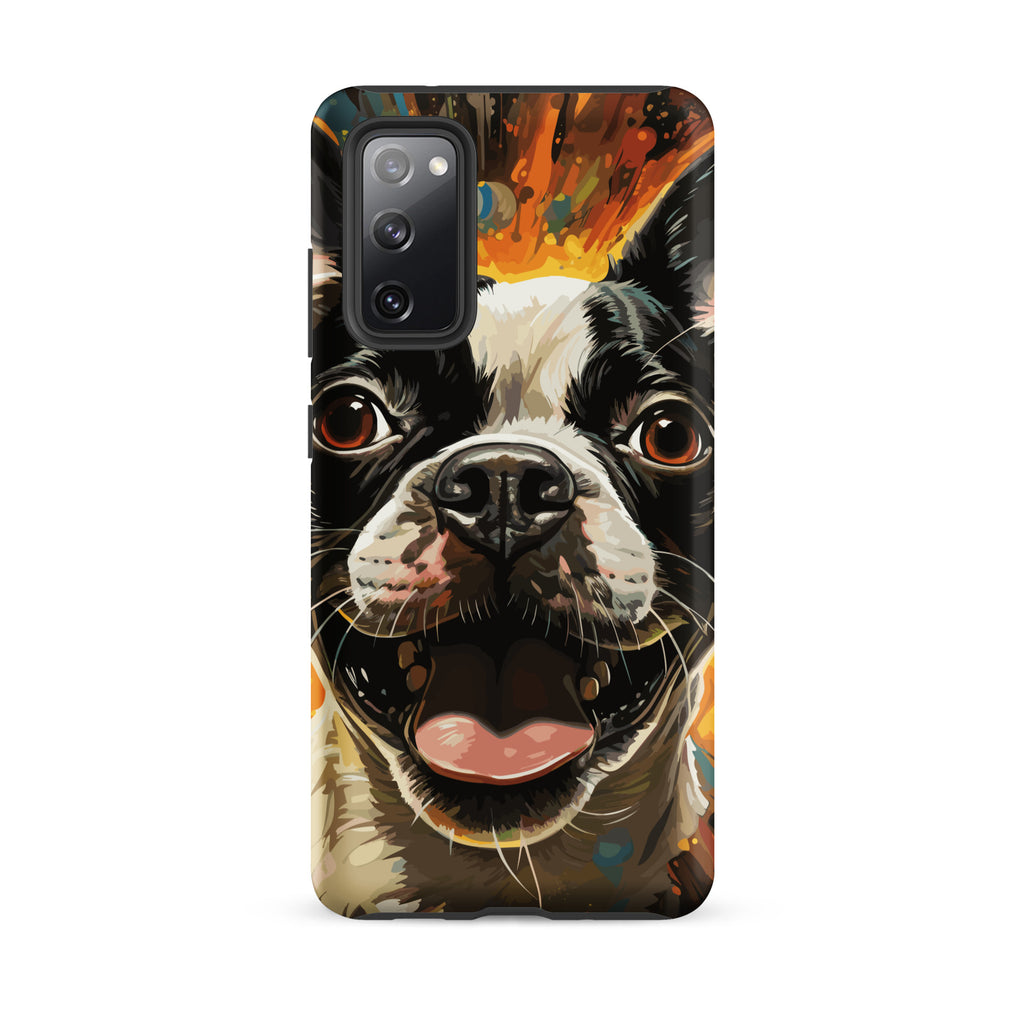 Zoomies Excitement Boston Terrier Dog Tough case for Samsung