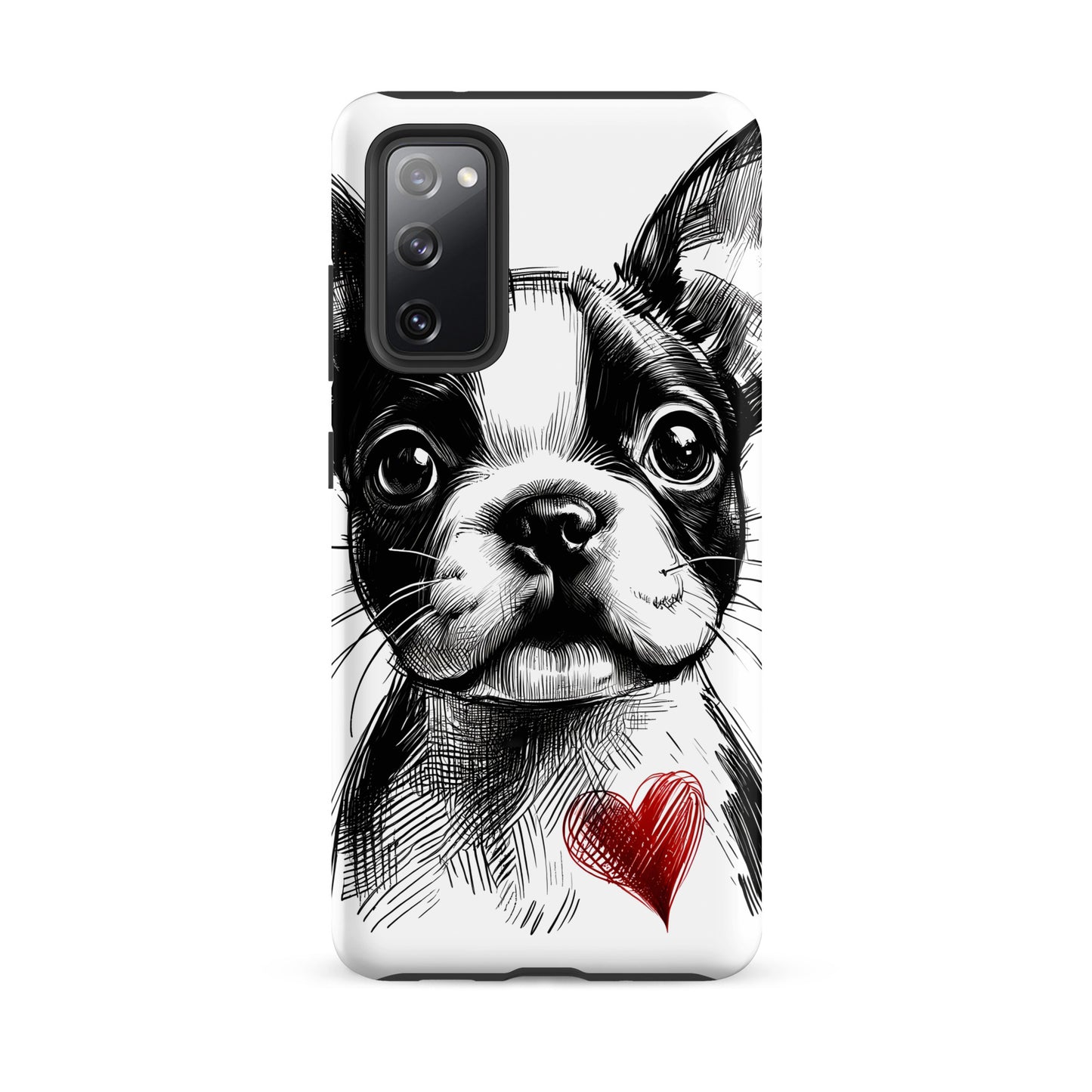 Boston Terrier Heart Tough Case For Samsung