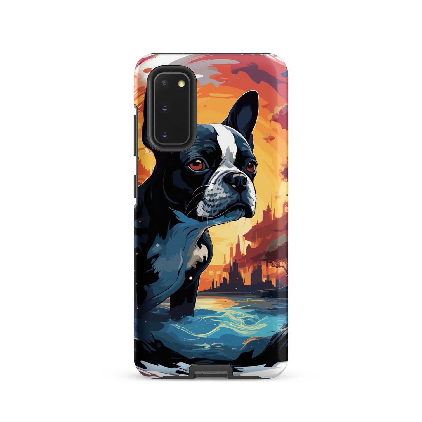 Artistic Representation Of A Boston Terrier In A Surreal Place Tough case for Samsung