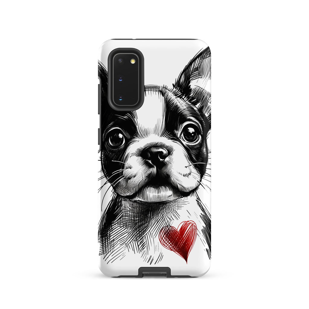 Boston Terrier Heart Tough Case For Samsung