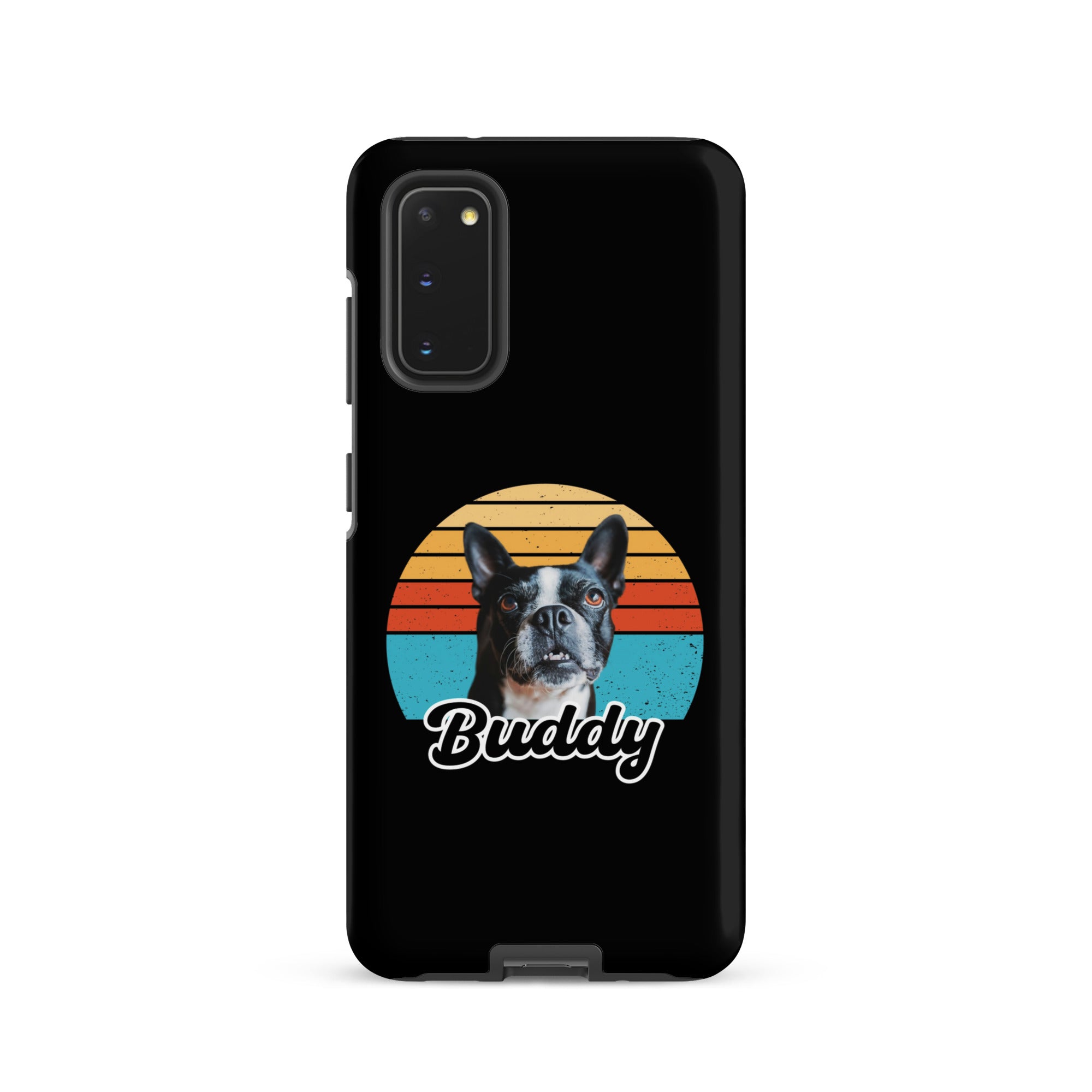 Custom Dog Sunset Vintage Retro Style Tough case for Samsung . Matte Samsung Galaxy S20