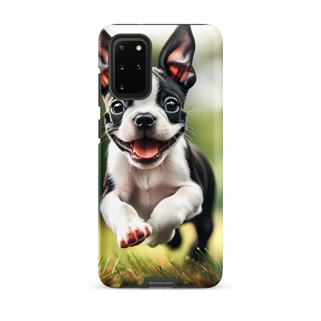 Playful Boston Terrier Puppy Tough case for Samsung