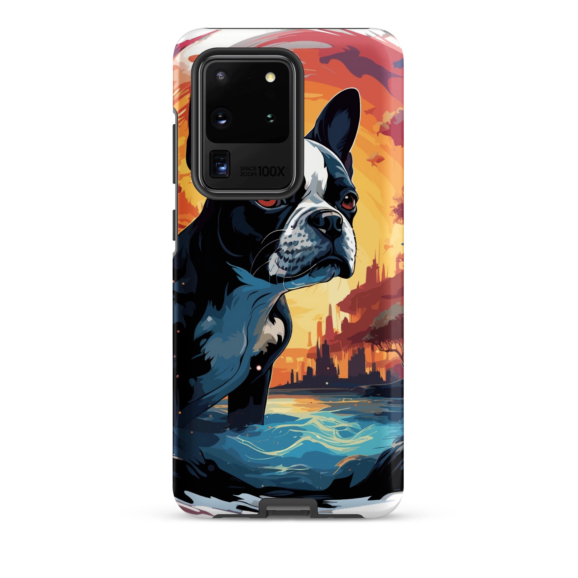 Artistic Representation Of A Boston Terrier In A Surreal Place Tough case for Samsung