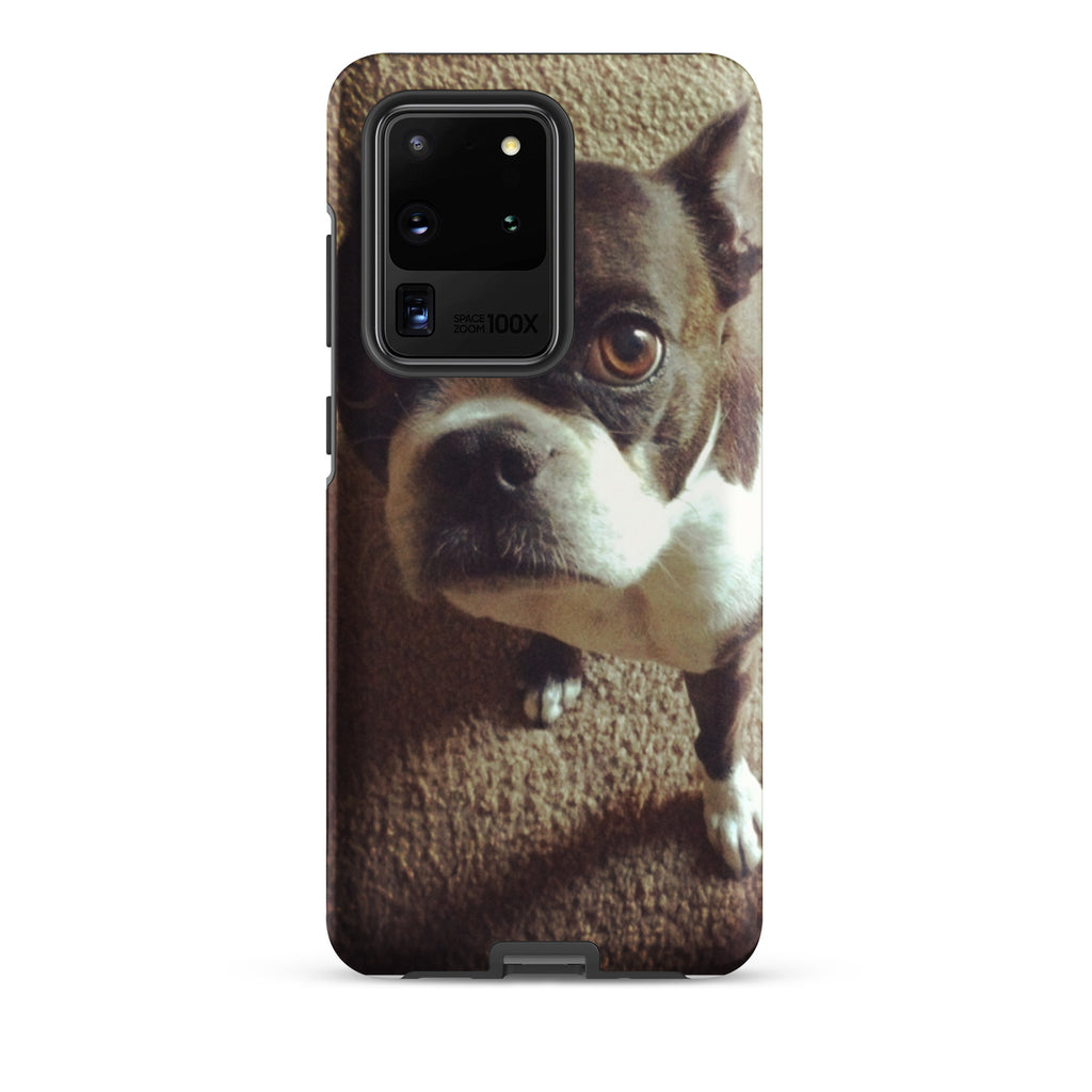 Custom Boston Terrier Dog Tough Phone Case For Samsung