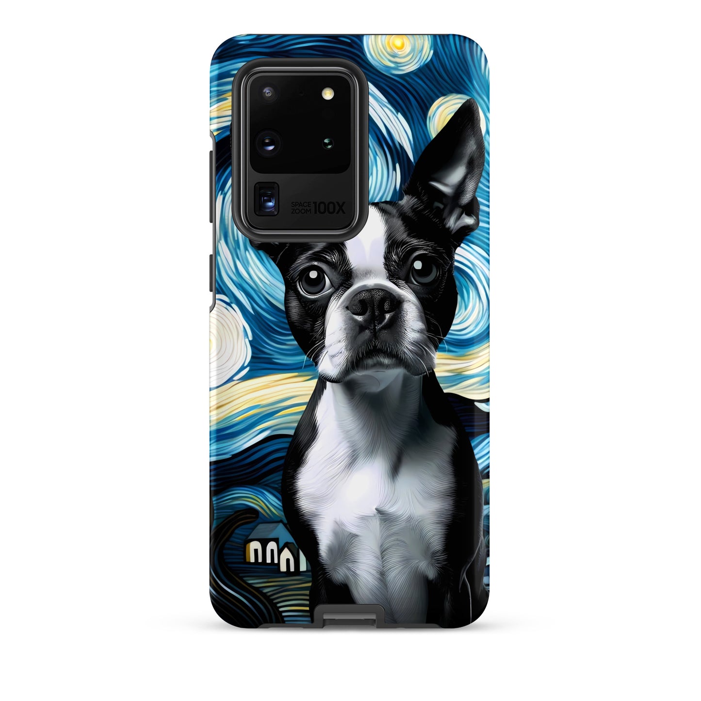 Starry Night - Boston Terrier Dog Tough case for Samsung