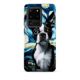 Starry Night - Boston Terrier Dog Tough case for Samsung