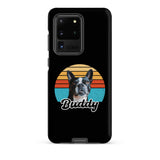 Custom Dog Sunset Vintage Retro Style Tough case for Samsung . Matte Samsung Galaxy S20 Ultra