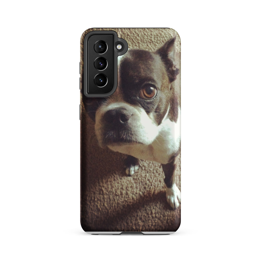Custom Boston Terrier Dog Tough Phone Case For Samsung