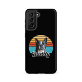 Custom Dog Sunset Vintage Retro Style Tough case for Samsung . Matte Samsung Galaxy S21 FE