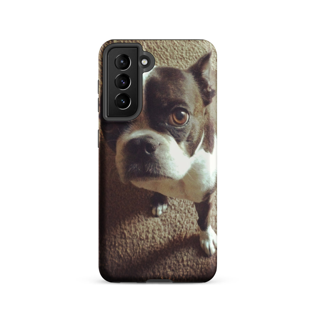 Custom Boston Terrier Dog Tough Phone Case For Samsung