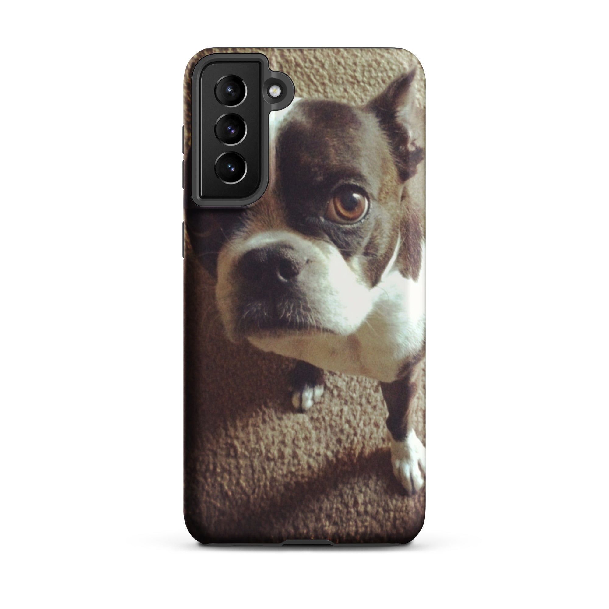 Custom Boston Terrier Dog Tough Phone Case For Samsung
