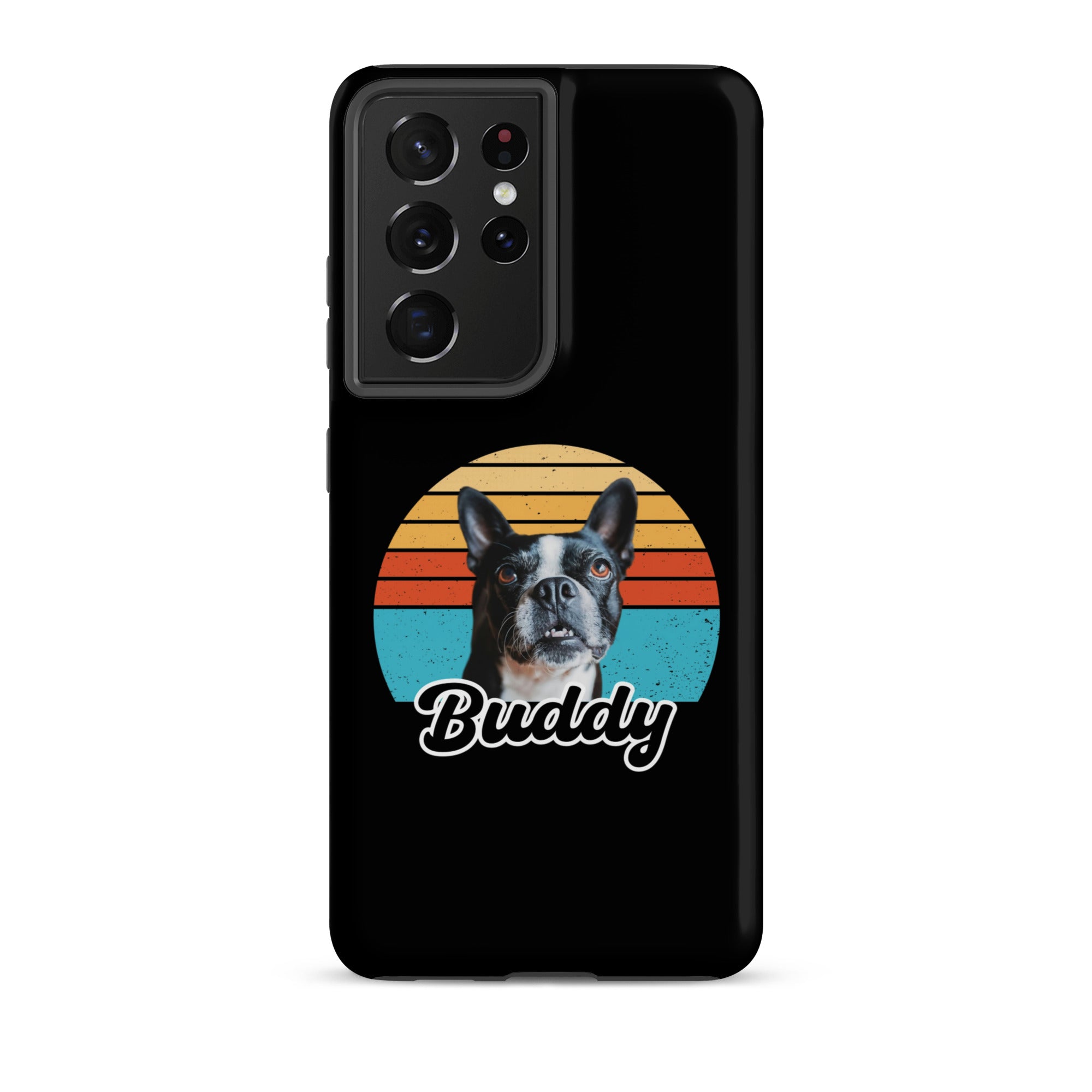 Custom Dog Sunset Vintage Retro Style Tough case for Samsung . Matte Samsung Galaxy S21 Ultra