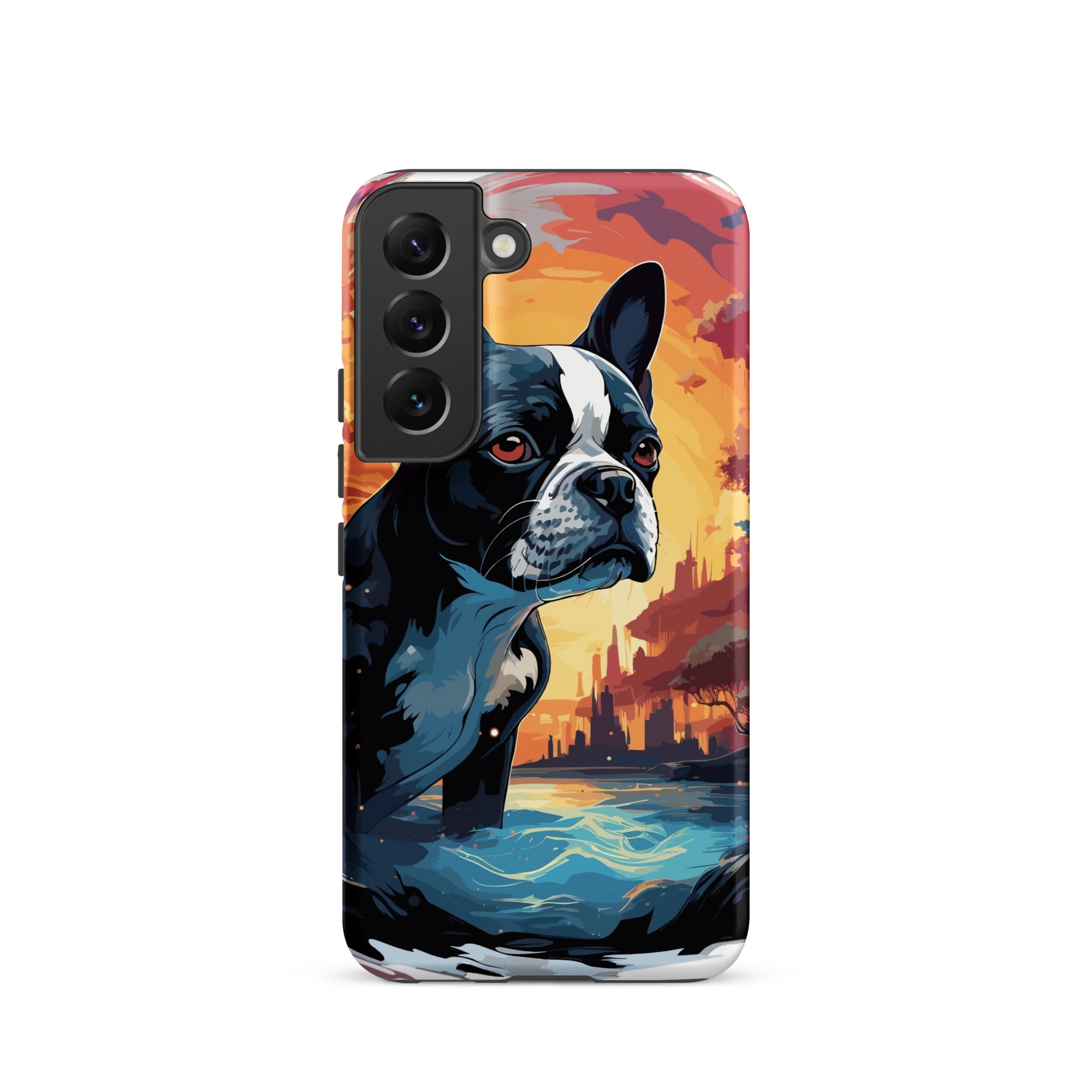 Artistic Representation Of A Boston Terrier In A Surreal Place Tough case for Samsung