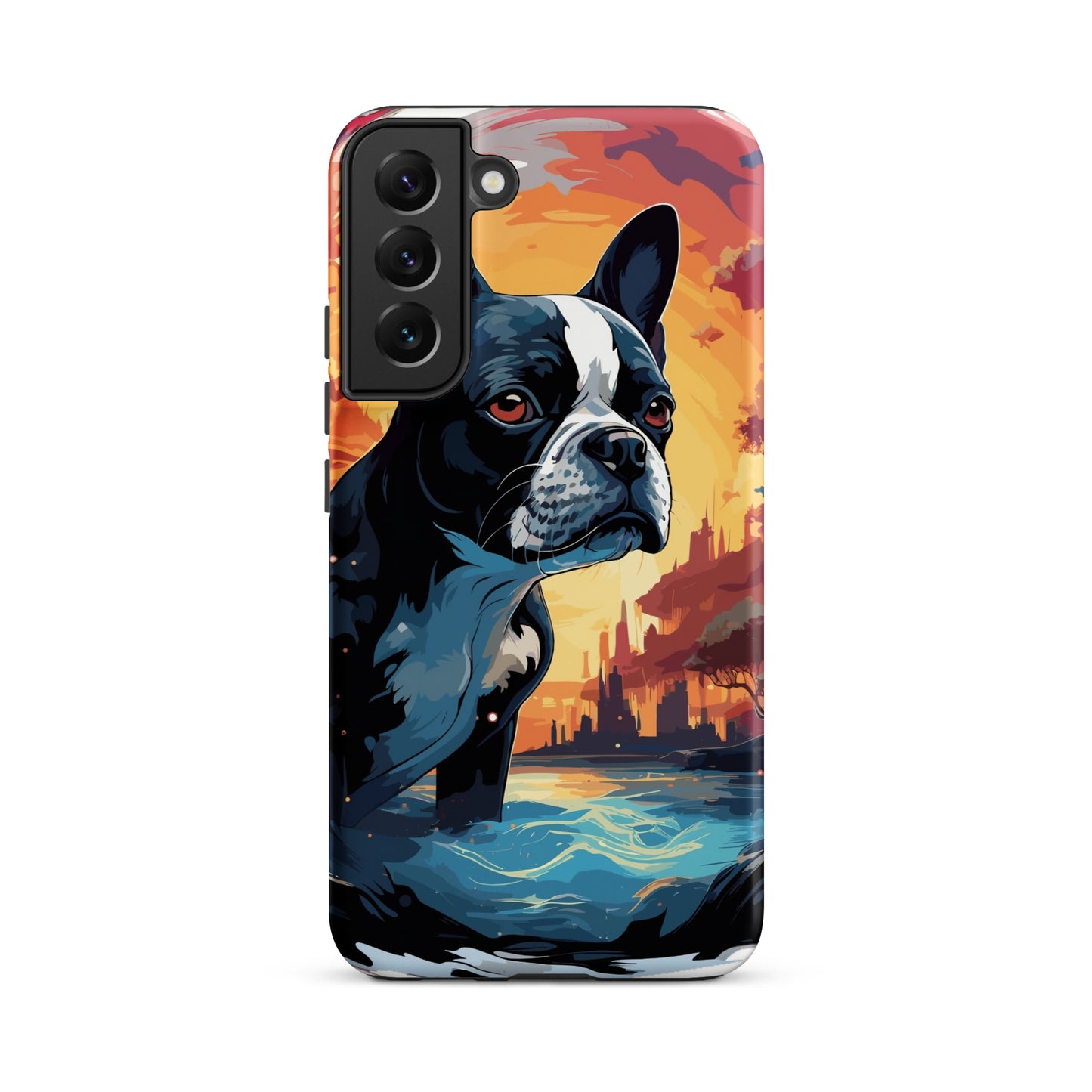Artistic Representation Of A Boston Terrier In A Surreal Place Tough case for Samsung