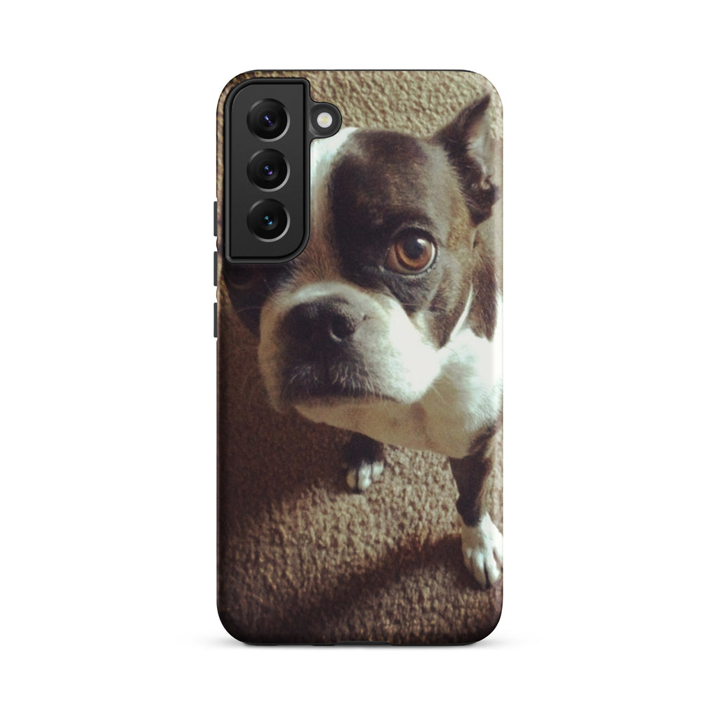 Custom Boston Terrier Dog Tough Phone Case For Samsung