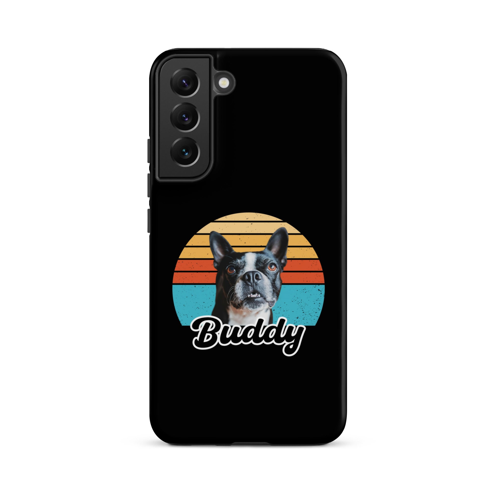 Custom Dog Sunset Vintage Retro Style Tough case for Samsung . Matte Samsung Galaxy S22 Plus