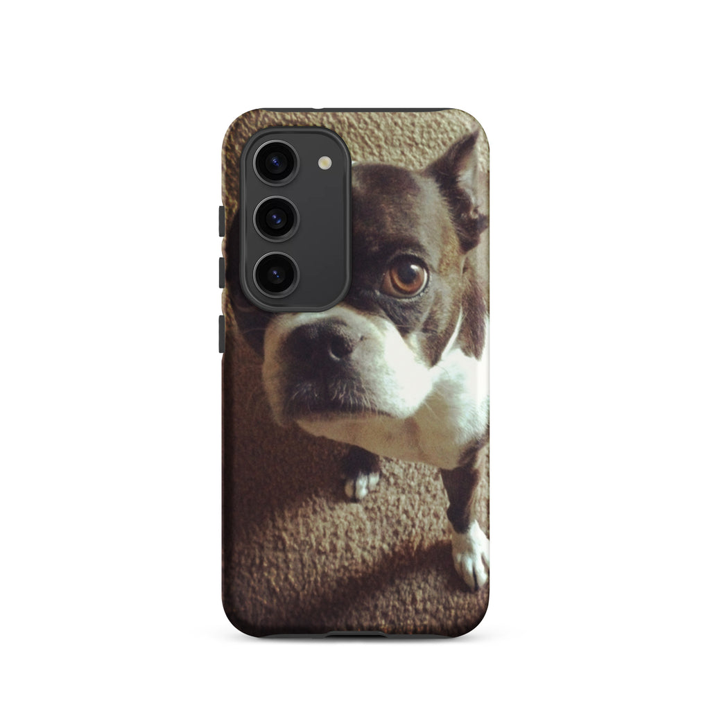 Custom Boston Terrier Dog Tough Phone Case For Samsung