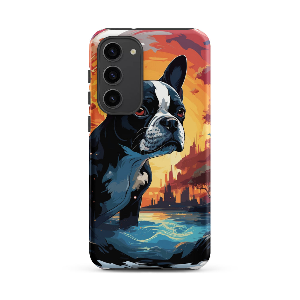 Artistic Representation Of A Boston Terrier In A Surreal Place Tough case for Samsung