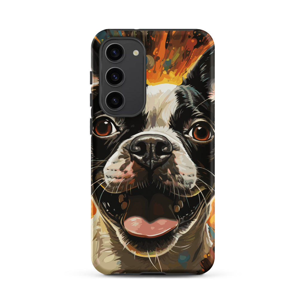 Zoomies Excitement Boston Terrier Dog Tough case for Samsung