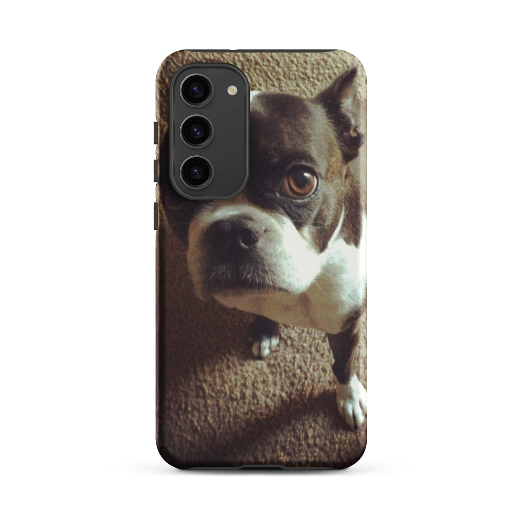 Custom Boston Terrier Dog Tough Phone Case For Samsung