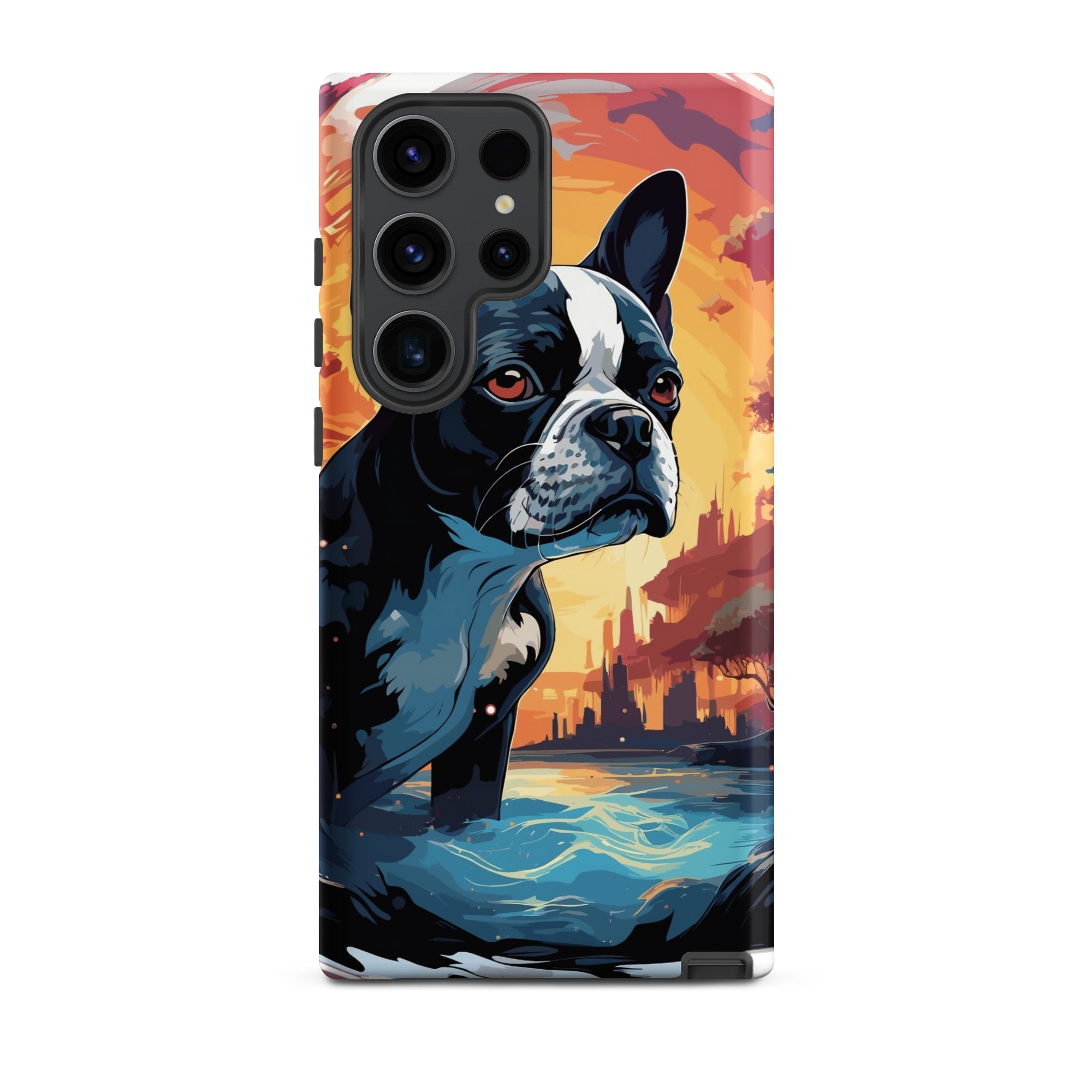 Artistic Representation Of A Boston Terrier In A Surreal Place Tough case for Samsung