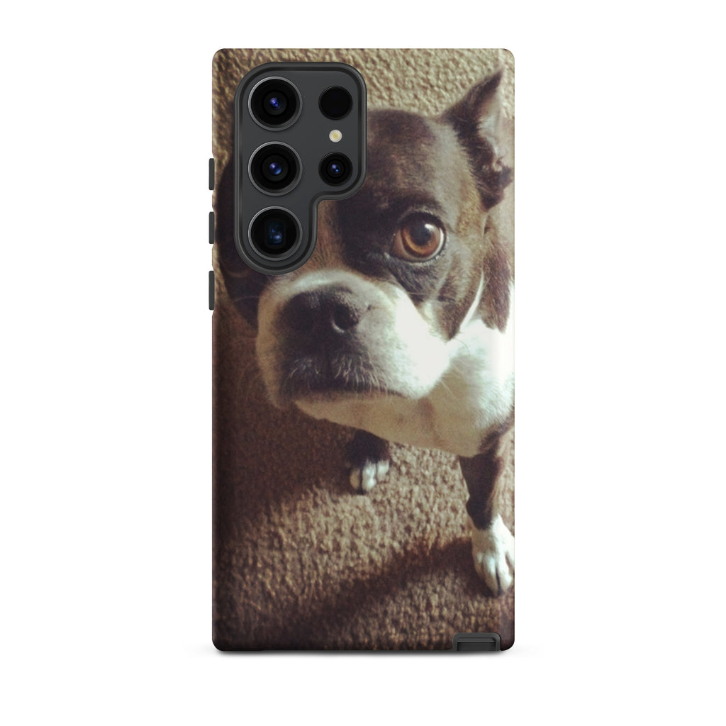 Custom Boston Terrier Dog Tough Phone Case For Samsung