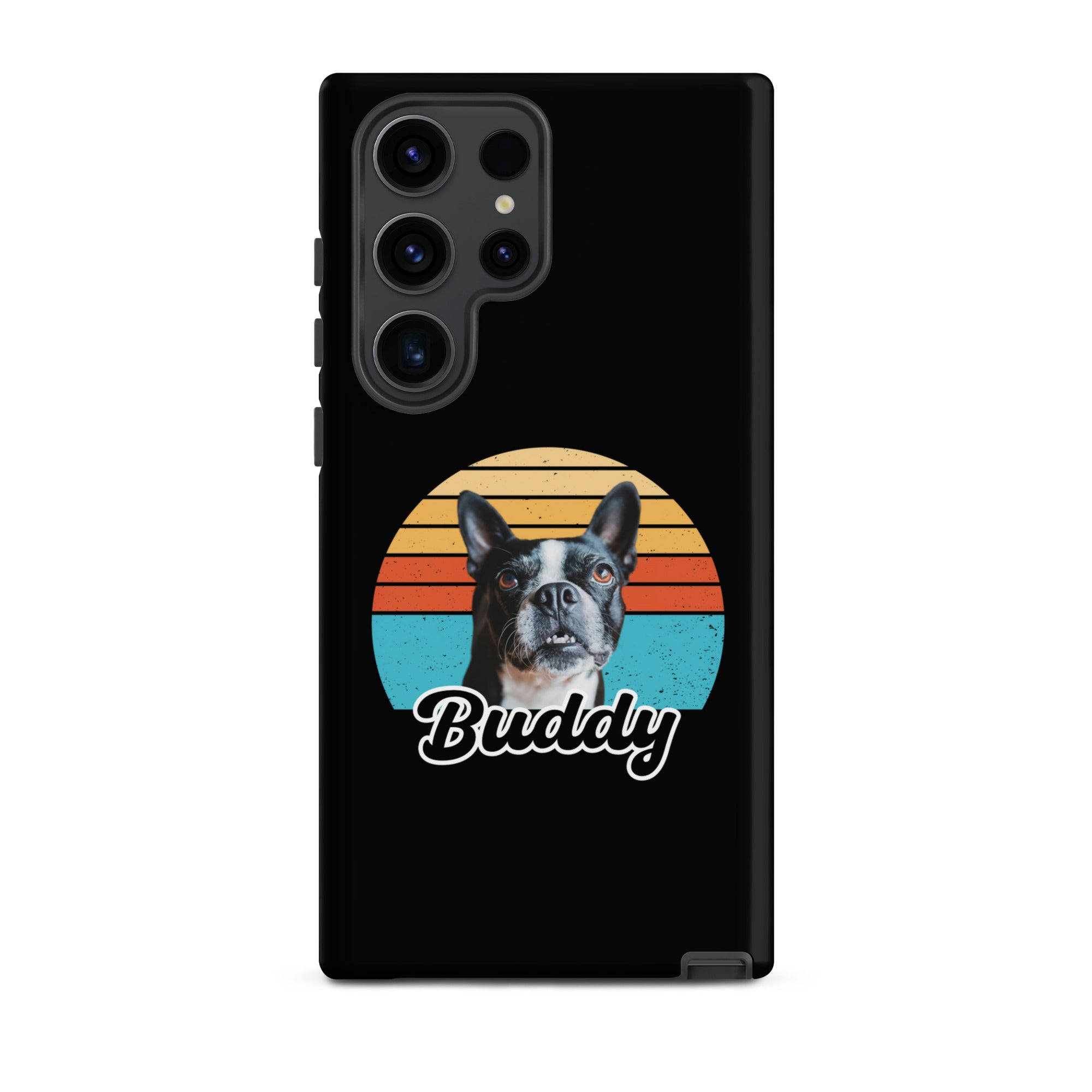 Custom Dog Sunset Vintage Retro Style Tough case for Samsung . Matte Samsung Galaxy S23 Ultra