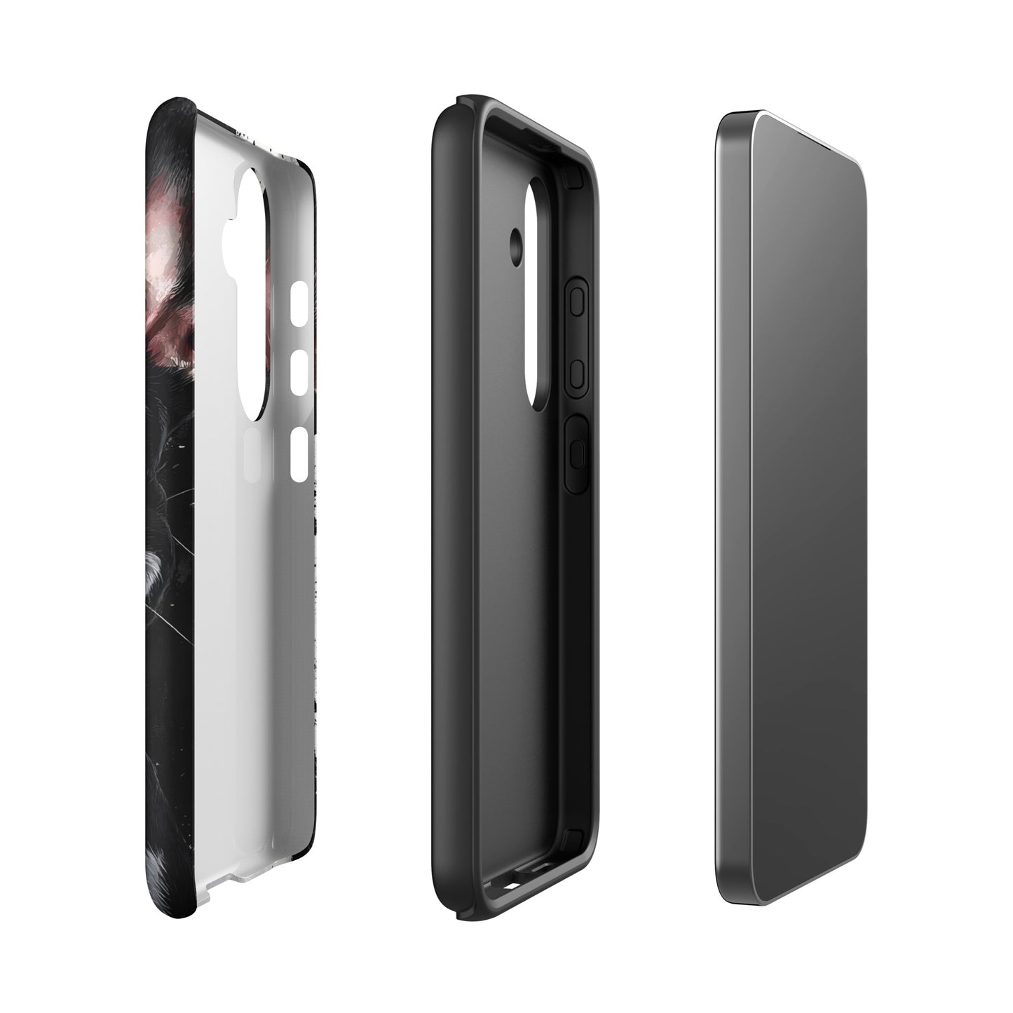 Black and White Smiling Boston Terrier Art Tough Case for Samsung