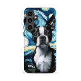 Starry Night - Boston Terrier Dog Tough case for Samsung