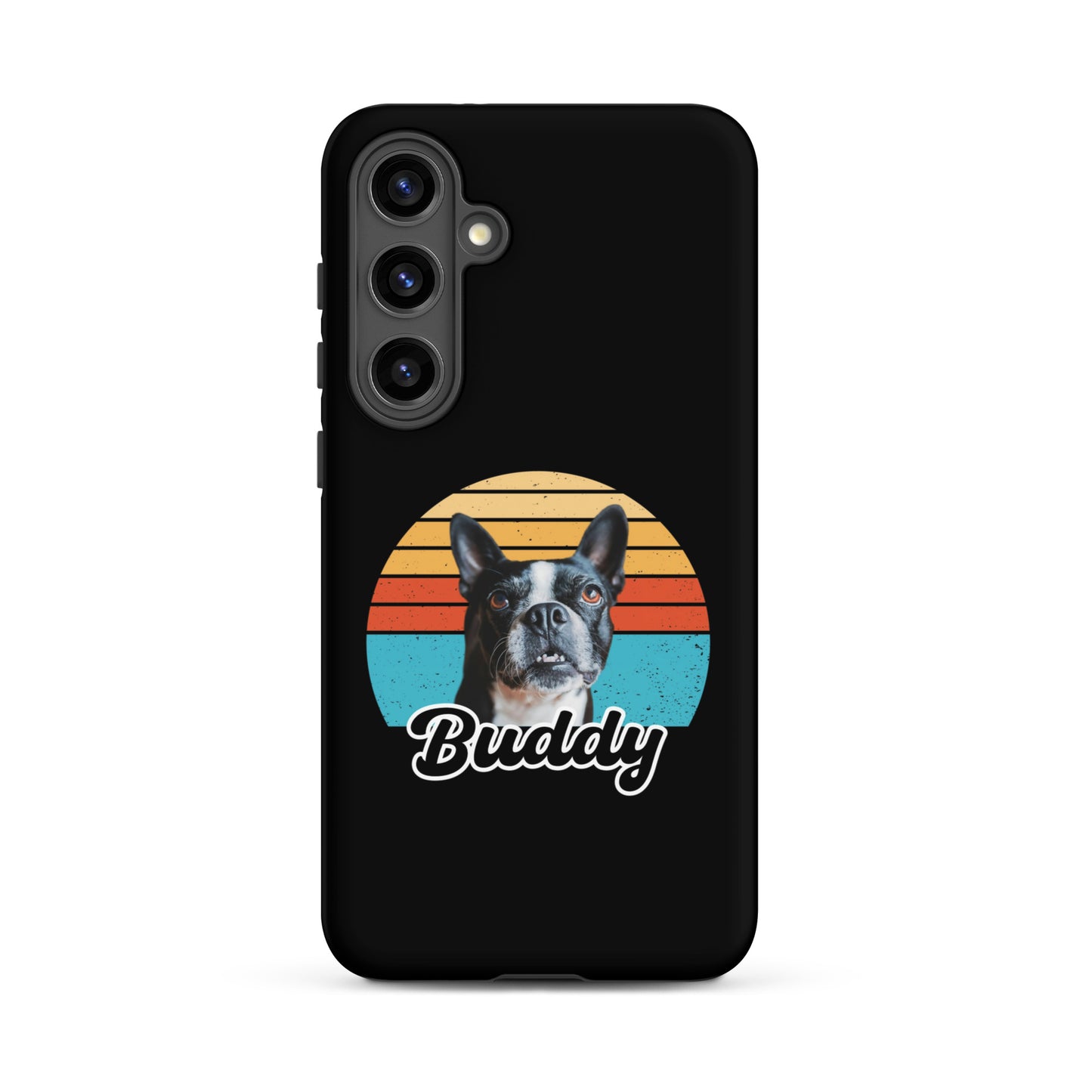 Custom Dog Sunset Vintage Retro Style Tough case for Samsung . Matte Samsung Galaxy S24 Plus