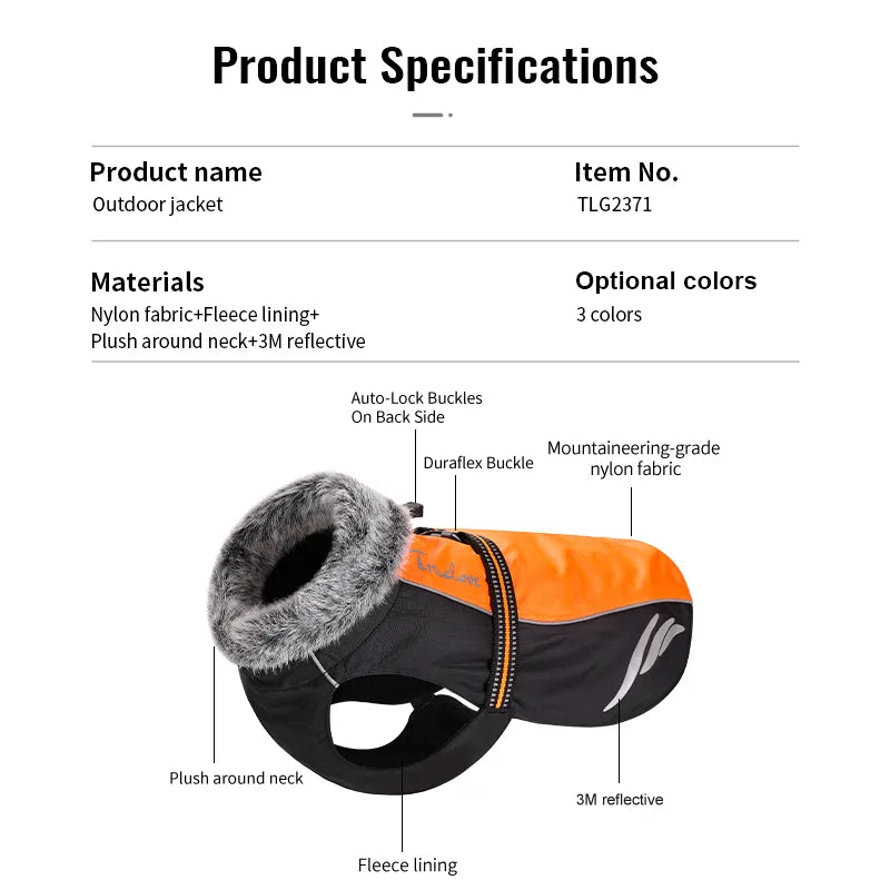 Truelove Weather Guard Ultimate Dog Winter Coat for Outdoor Adventures .