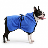 Ultra-Absorbent Quick-Dry Microfiber Dog Bath Towel Robe .