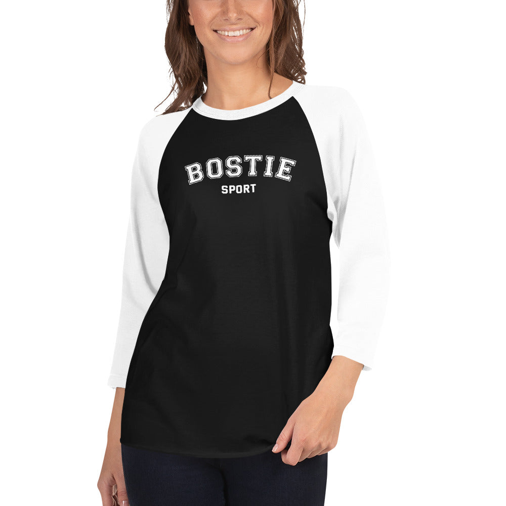 Bostie Sport 3/4 Sleeve Raglan Shirt .
